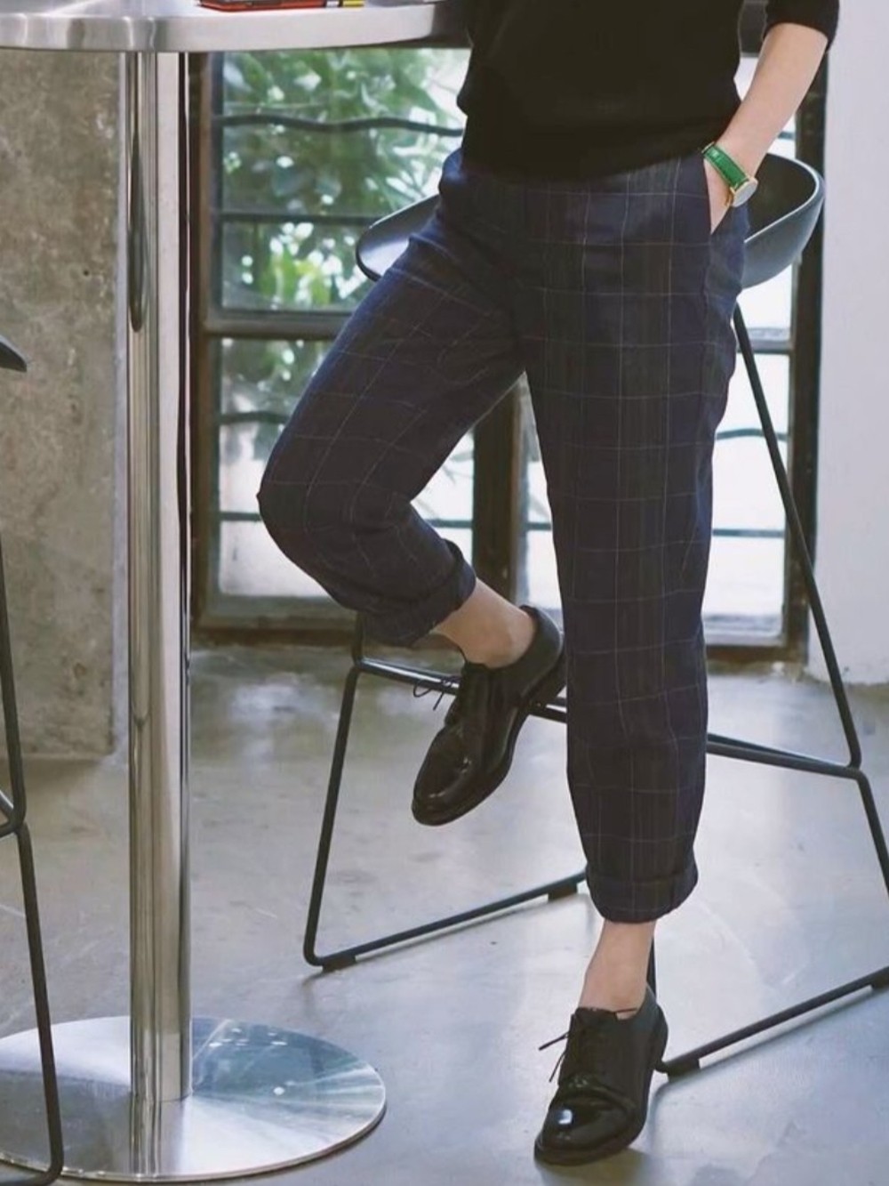women's clarks indigo Oxford suede leather black lace up shoes